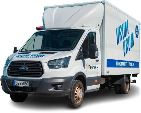 Ford Transit koppiauto ilman taustaa